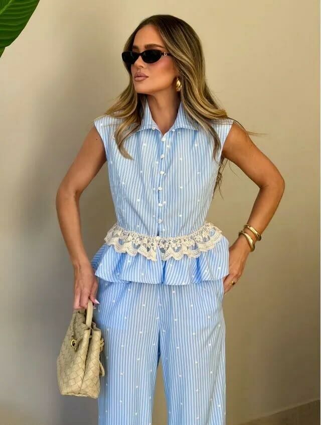 Imagem de Conjunto Leona Listrado Cloude